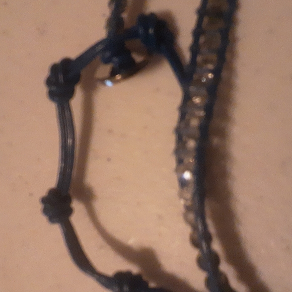 Victoria Emerson Long 36" Blue Bling Necklace - Picture 4 of 6